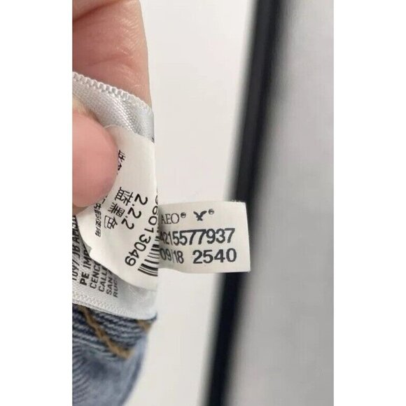 American Eagle Jacket‎ Women’s Denim Blue Pockets Jean Jacket Sz Sm Normcore - Picture 7 of 12